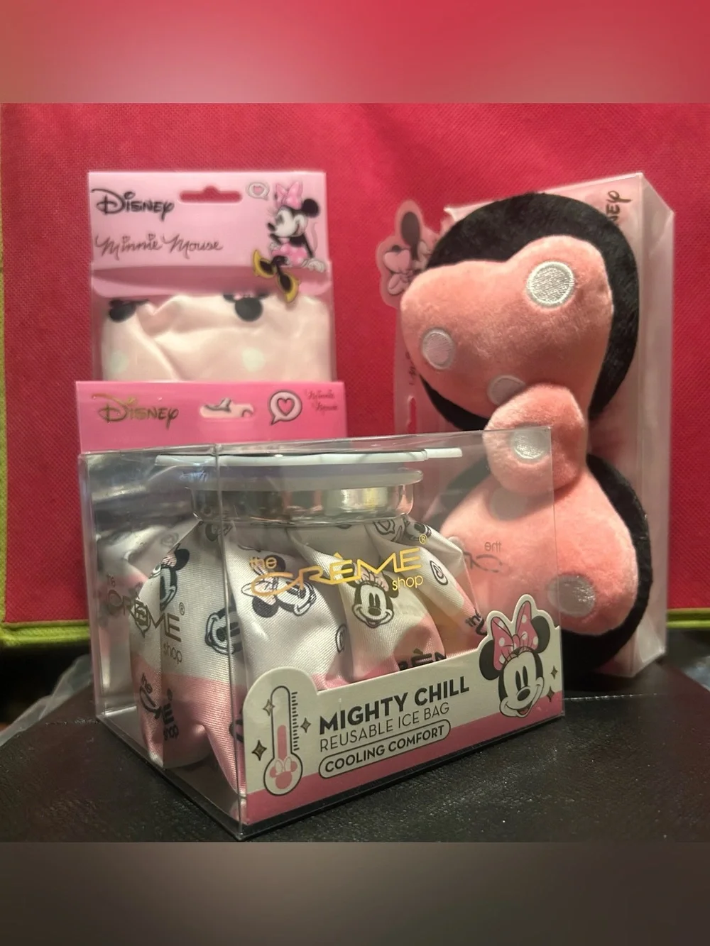 The Crème Shop x Disney Minnie Mouse Self Care Bundle! Headband, Shower Cap & Ic